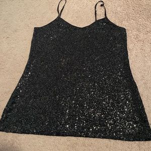 Express Shimmer Cami in Black